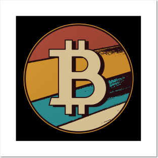 Bitcoin Crypto Vintage BTC Posters and Art